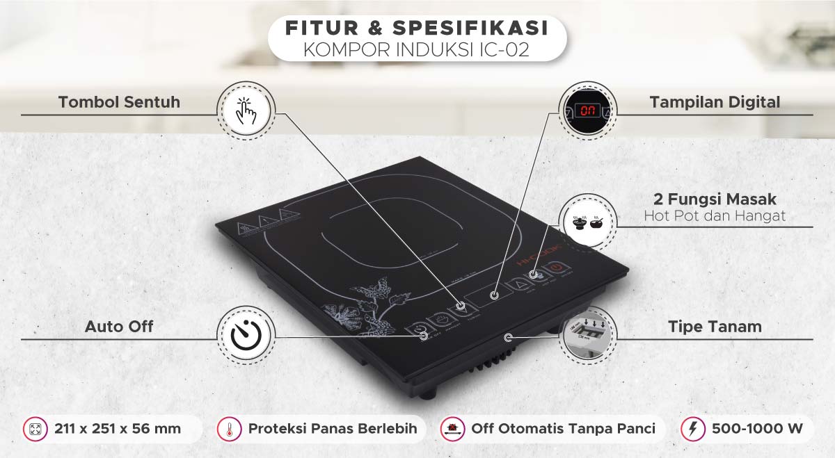 Kompor Induksi Tanam