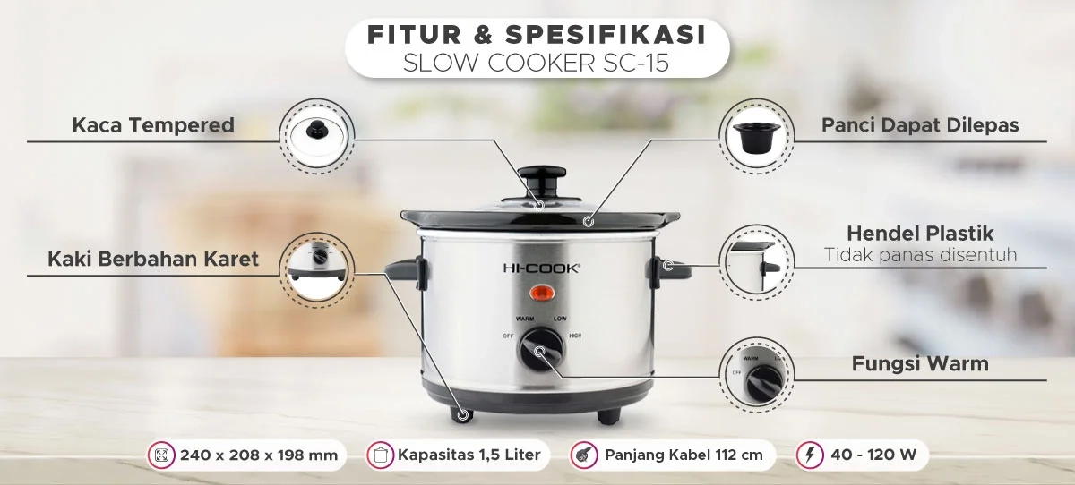 slow cooker 1,5 liter