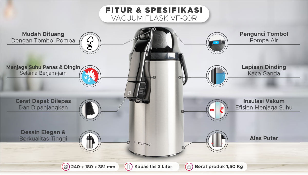 Termos stainlees Steel Besar