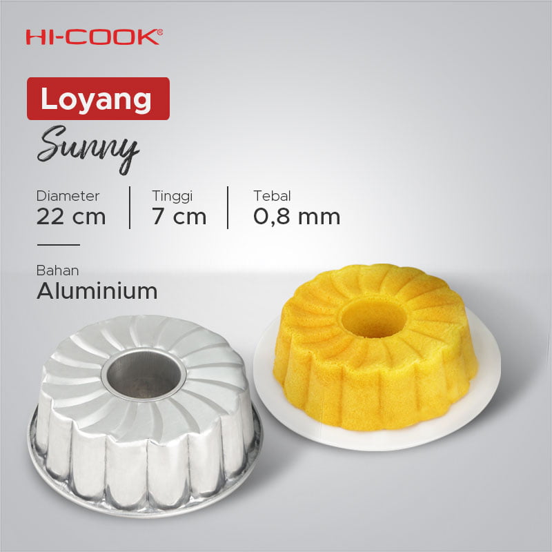 loyang kue diameter 22 cm motif matahari