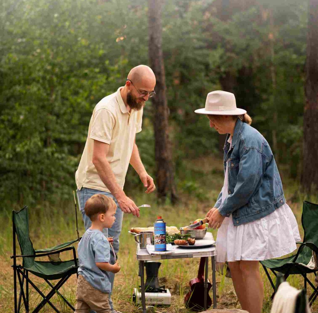 masak outdoor dengan kompor dan gas portable hicook