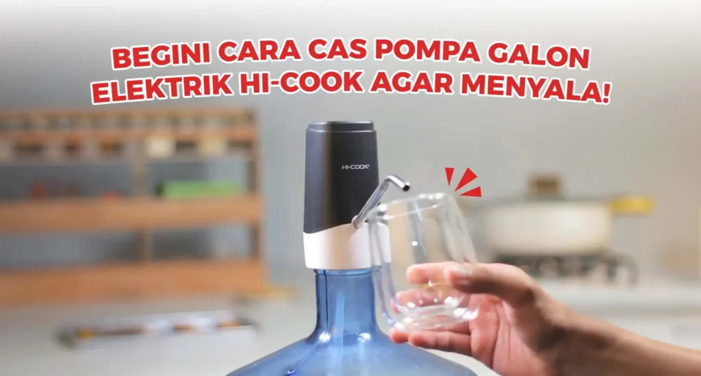 cara cas pompa galon elektrik