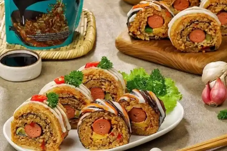 nasi goreng sushi, contoh makanan modern indonesia