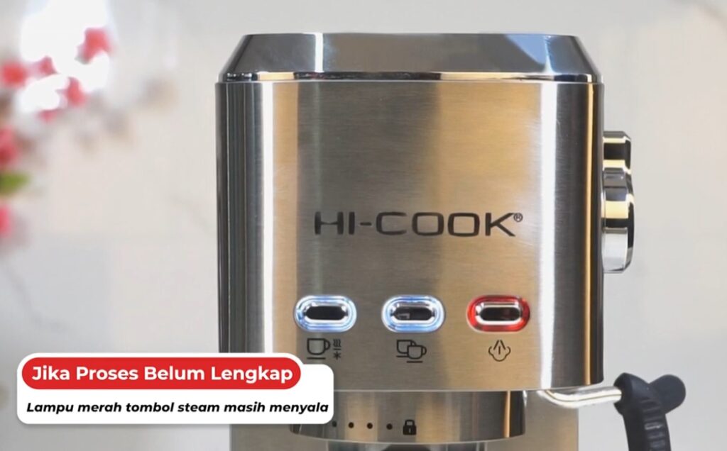 lampu merah tombol steam 