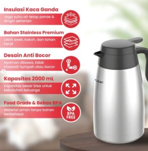 teko air panas stainless