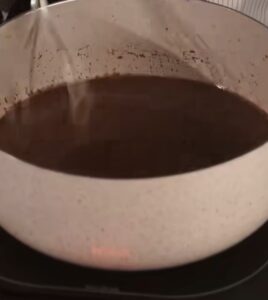 masak puding coklat 