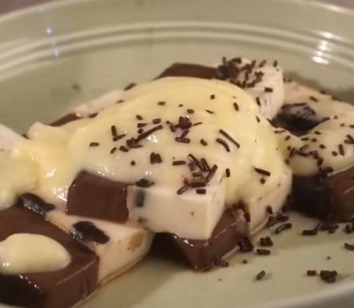 resep puding coklat vla