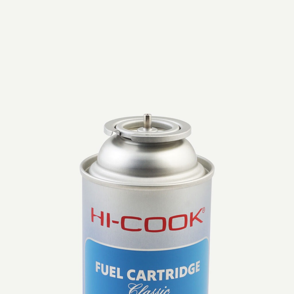 HI-COOK gas portabel tampak katup