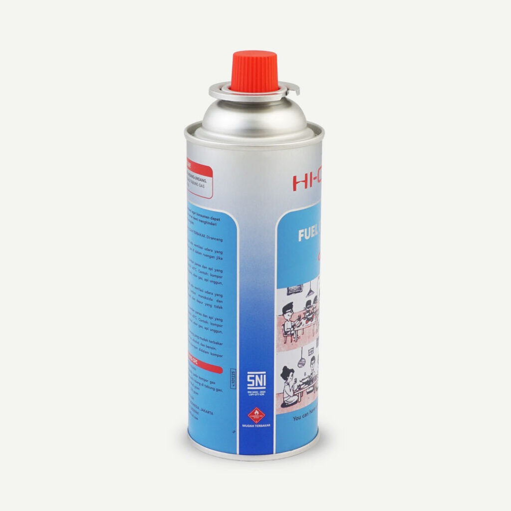 HI-COOK gas portabel tampak samping